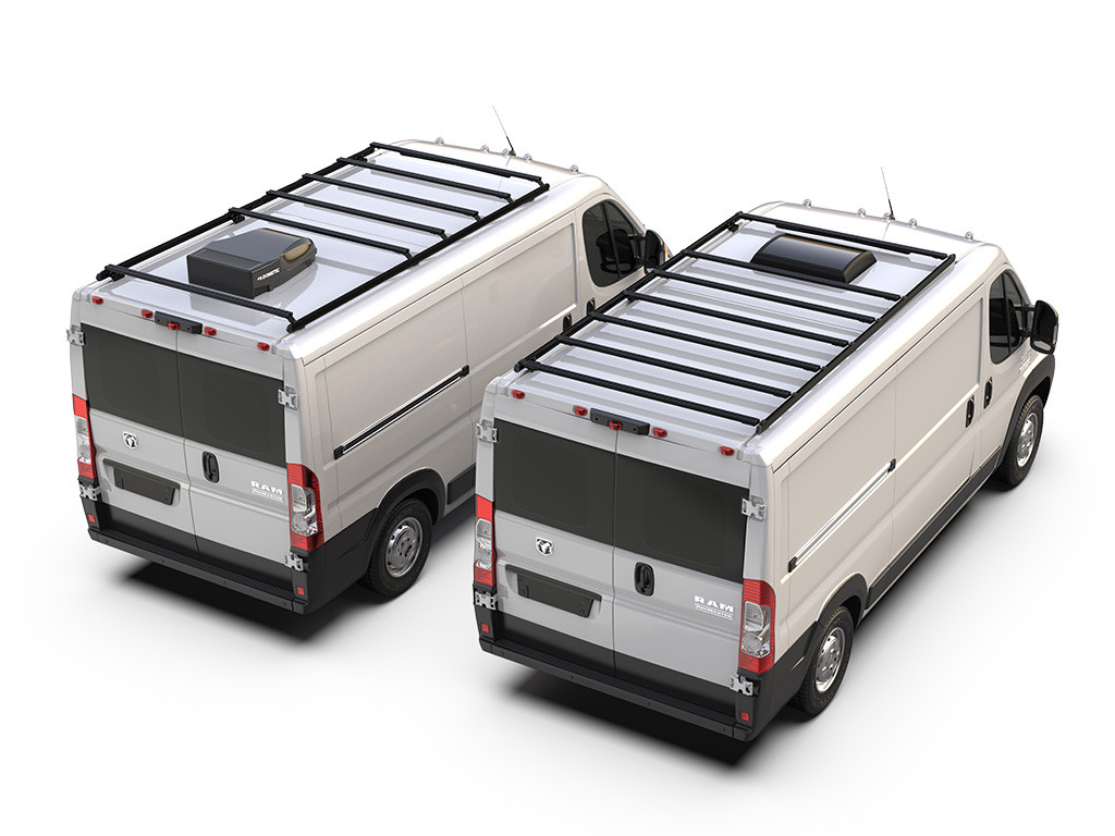 RAM Pro Master 1500 (136 tuumaa WB/Low Roof) (2014-nykyinen) Slimpro Van Rack Kit - Front Runner 2