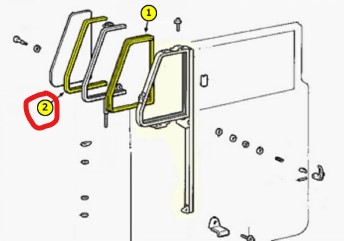 Oven lasin tiiviste, Landcruiser Series 40 1