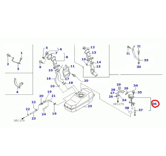 Polttoaineanturi, Nissan D40 2