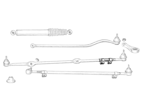 Ohjausvarsiston holkki 84-90 1
