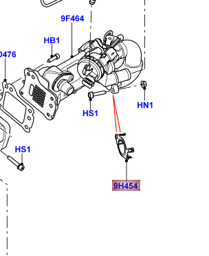 EGR Jäähdyttimen tiiviste 1