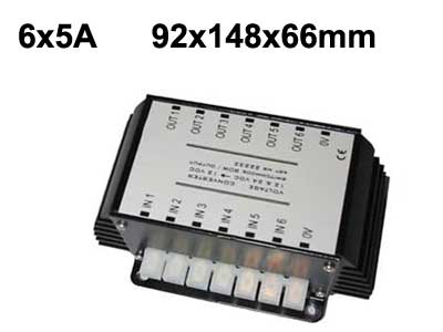 Voltage hiss 6-chanel 24v. to 12v.