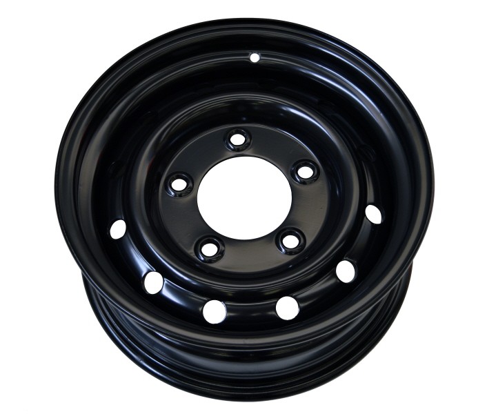 WOLF STEEL WHEELS 6.5X16 ET 20 BLACK FOR LAND ROVER