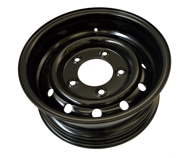 WOLF STEEL WHEELS 6.5X16 ET 0 BLACK FOR LAND ROVER
