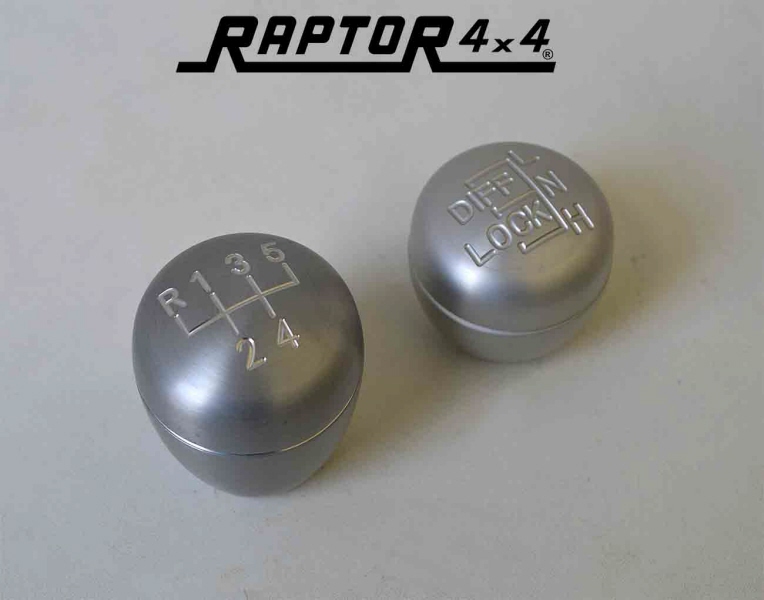 KIT OF GEAR BOX / T BOX ALLOY KNOBS UP TO 200tdi