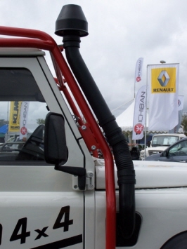 TUBULAR STEEL SNORKEL FOR DEFENDER FROM 300TDI FOR ROLLCAGES