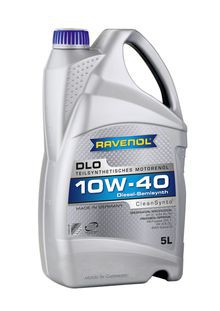 Ravenol DLO SAE 10W40, puolisynteettinen moottoriöljy dieselmoottoreille, 5L