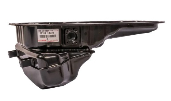 Oil pan with sensor hole