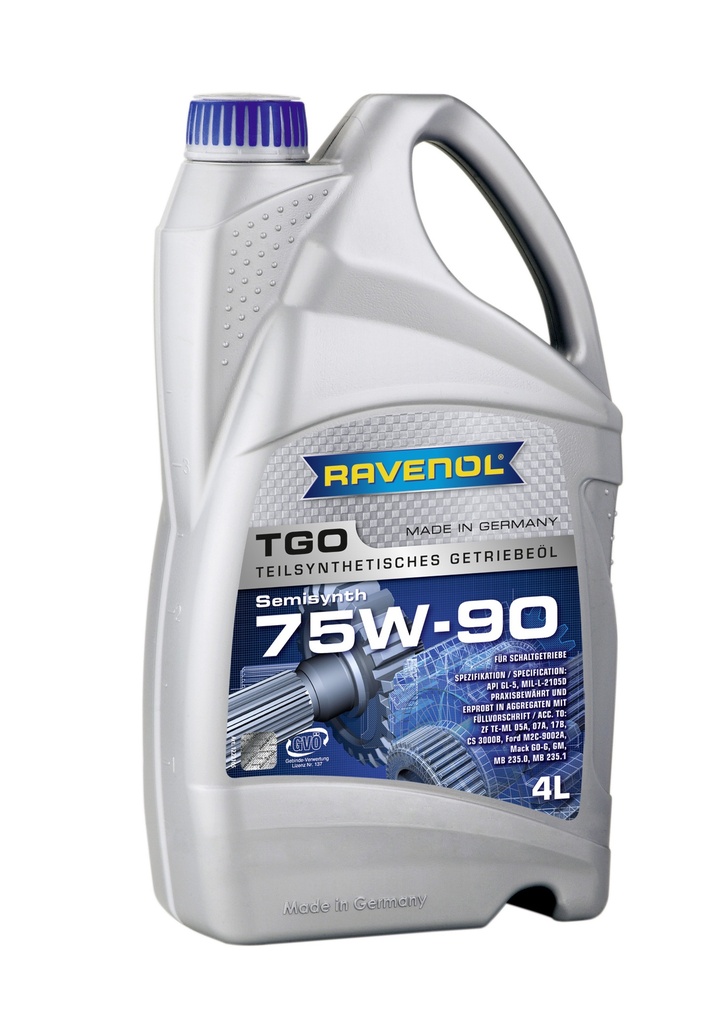 Ravenol TGO SAE 75W90, 4L, semI-SYNTETHIC Växellåda olje
