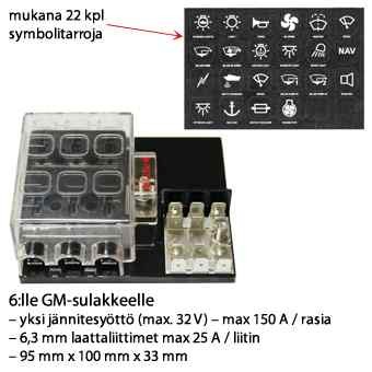 FUSE BOX FOR 6. GM FUSE