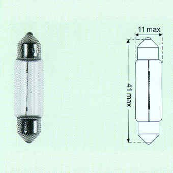 glödlampa par 12V/5W SV8,5