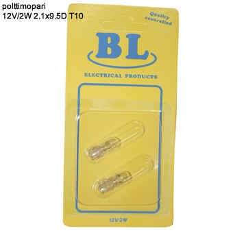 glödlampa par 12V/2W 2.1X9.5D T10