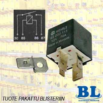 RELAY 12V 4-NAP. 70A