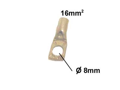 Kaapelikenkä, puristettava, 16 mm^2, 8 mm