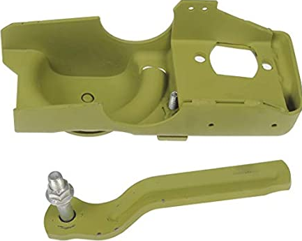 Spring and shock mounting plate front left