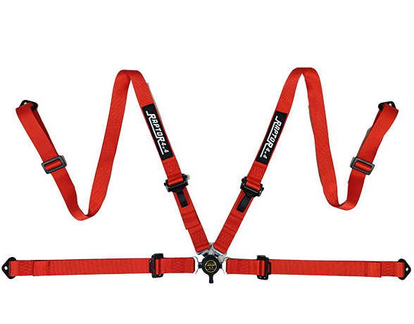 Safety Belt 4 Point 2" Red
