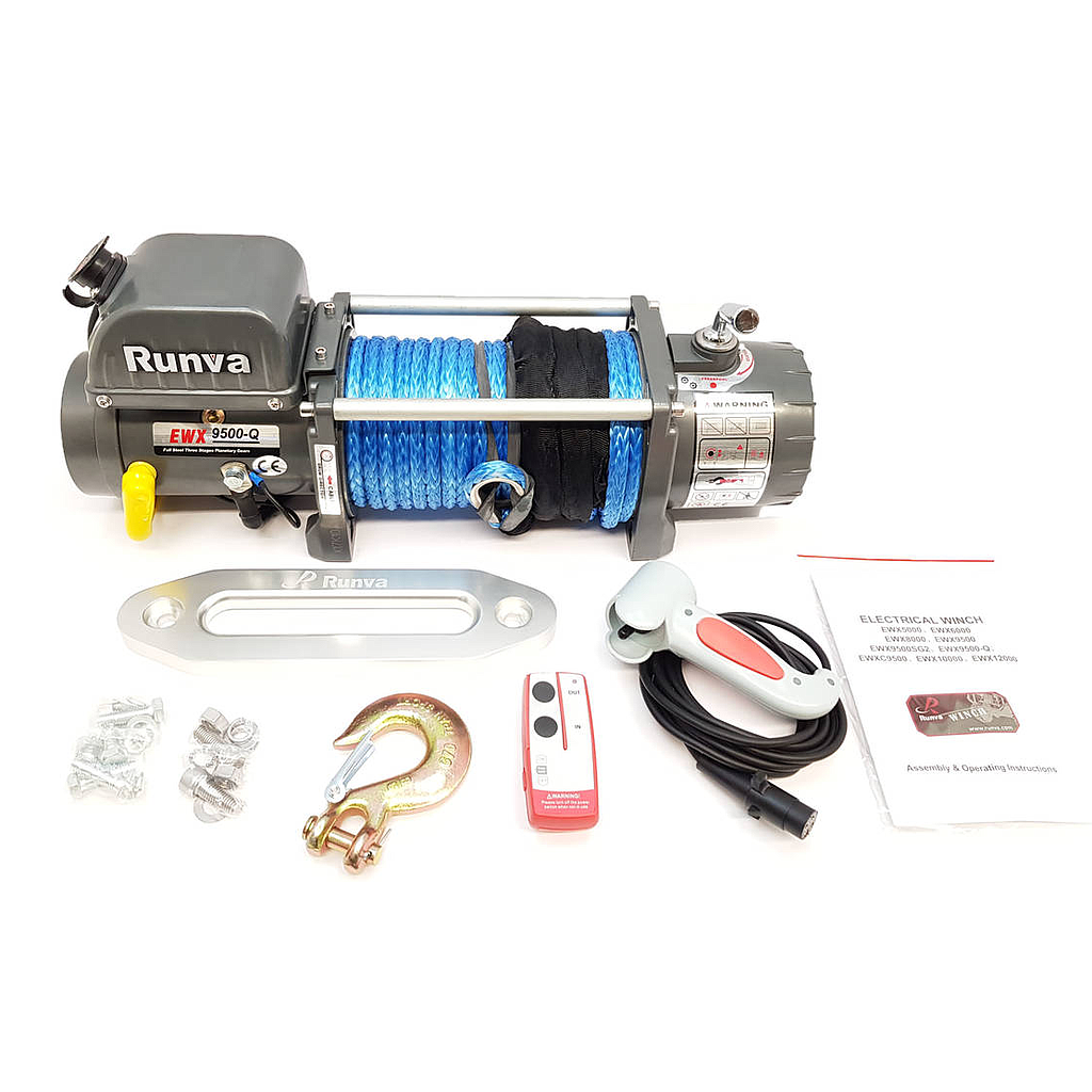 RUNVA EWX9500Q rope 24V