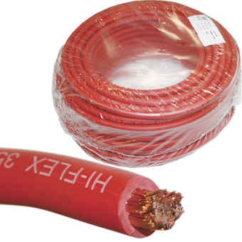 Kabel, 35 mm^2, röd