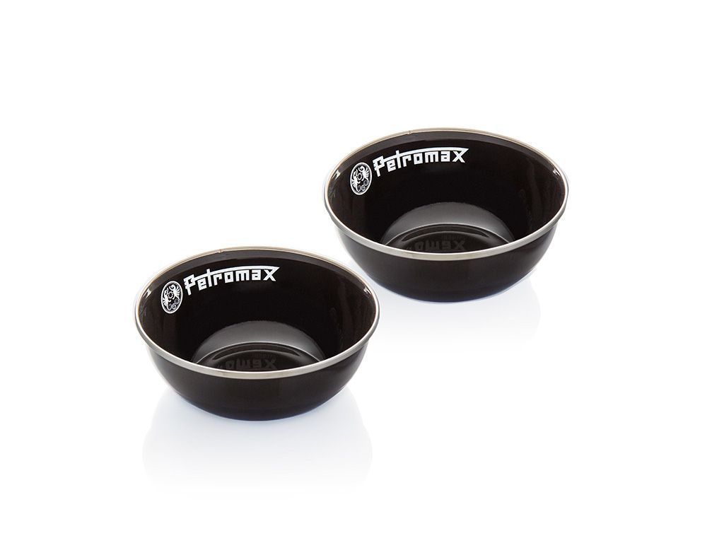 Enamel Bowls / 2 Piece / Black - by Petromax