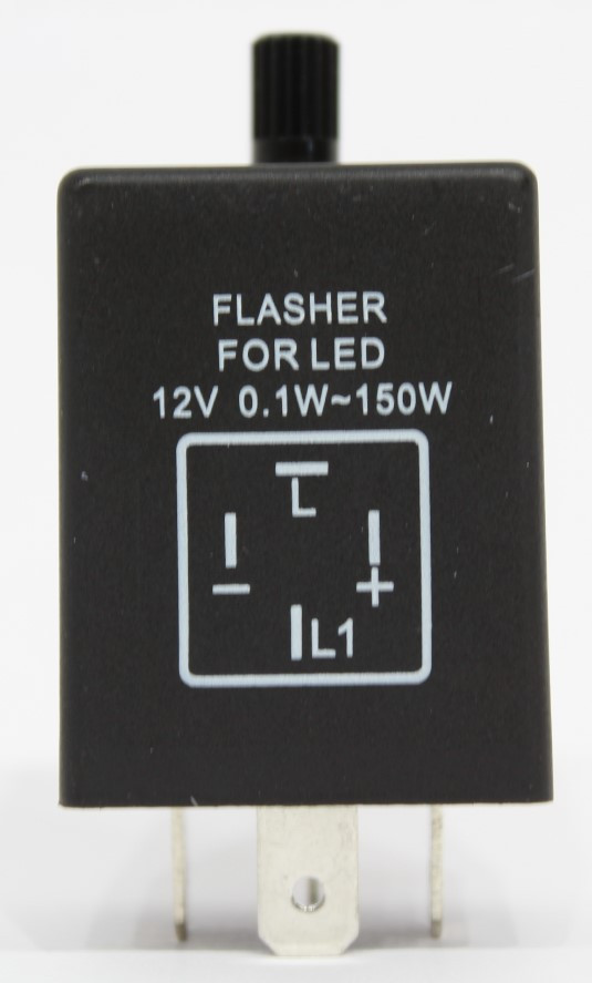 Flasher Relay For LED Indicators, 12 V/0.1-150 W