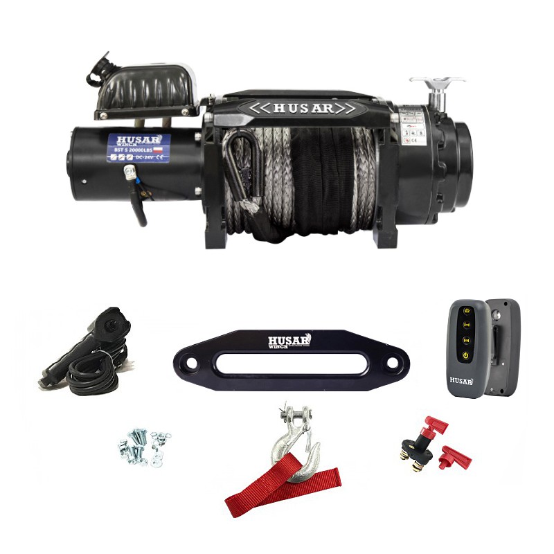 BST S 20000lbs  24V synthetic rope