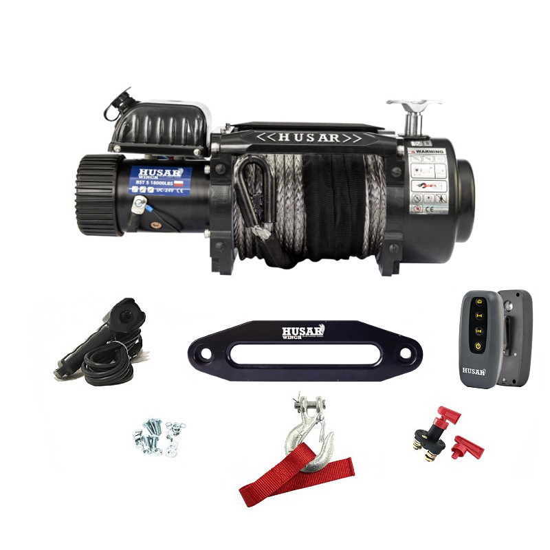 BST S 18000lbs 24V synthetic rope