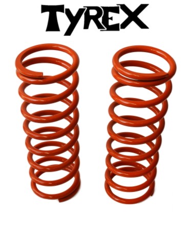 REAR SPRINGS, PAIR HD +5cm, ORANGE, Land Rover