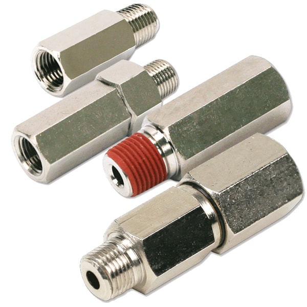 1/4" takaiskuventtiili IG-sarjalle, NPT - JIC