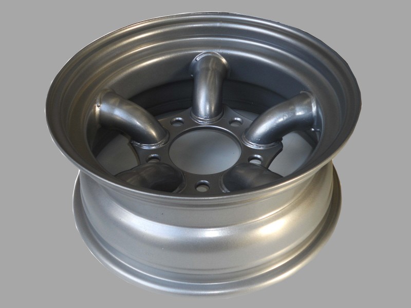 HD plåtfälg 5 pipes 7X16 offset -25 SILVER