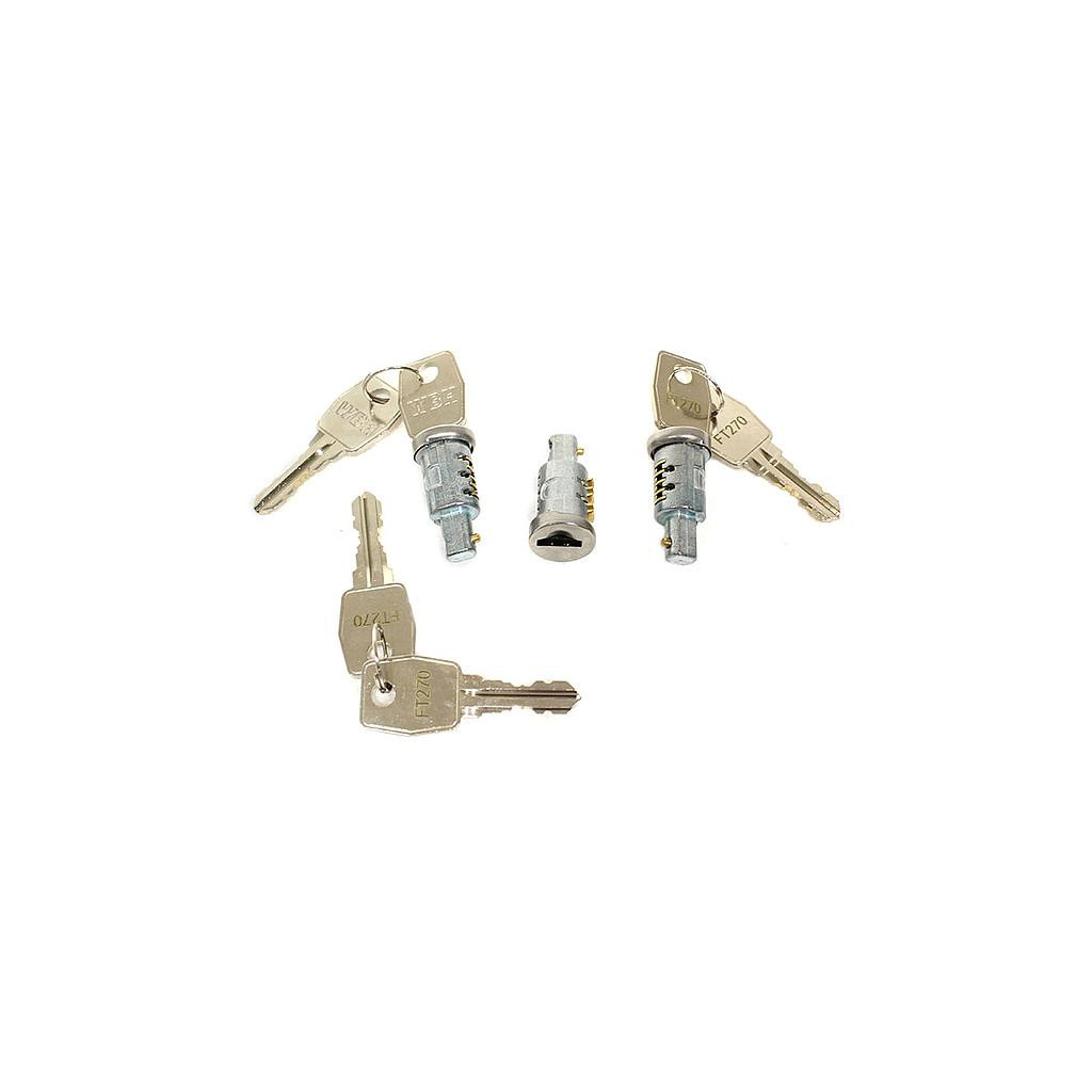 Lock cylinder and Keys 3pc. Defender 87-02