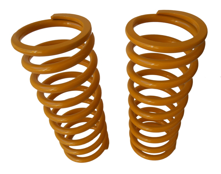 FRONT SPRINGS, PAIR +5cm, YELLOW, Land Rover