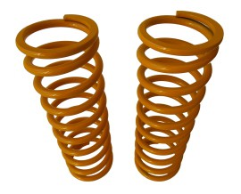 PAIR OF FRONT SPRINGS +10 CM YELLOW