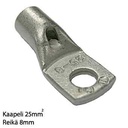 Kaapelikenkä, puristettava, 25mm², 8 mm