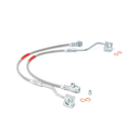 Front brakelines set stainless +4" ext.